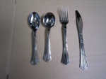 Heavy weight PS silver cutlery with design